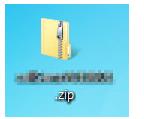 (1) ダウンロードしたzipファイルを解凍します。(ファイル名はバージョンによって変わります。)