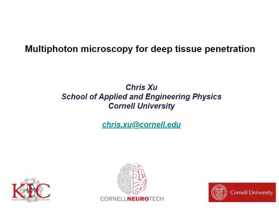 Multiphoton Microscopy for Deep Tissue Penetration