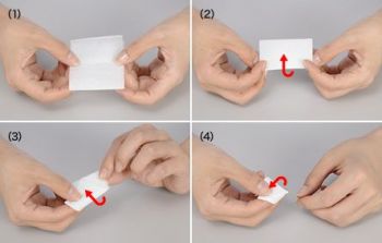Lens paper folding technique