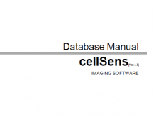 cellSens [ver.4.3] Database Manual